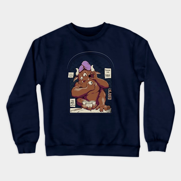 Monster in the Morning Crewneck Sweatshirt by Gabe Pyle